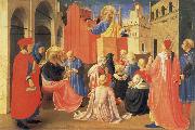Fra Angelico The Hl. Petrus preaches painting